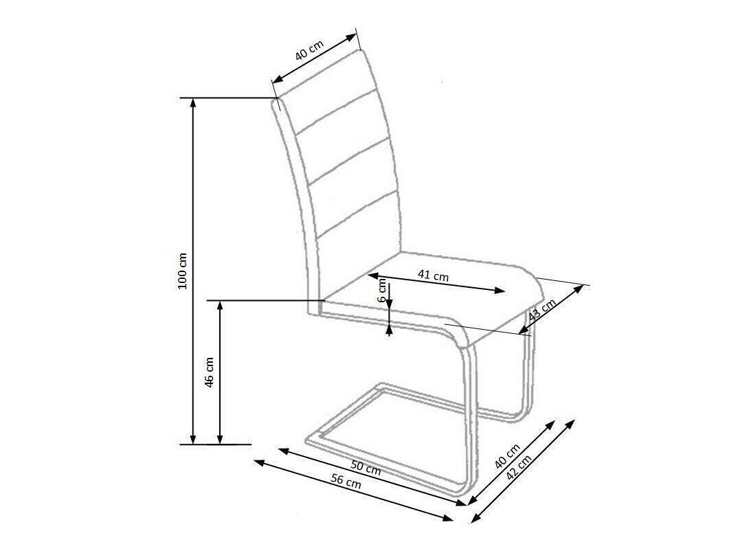 Stol Houston 165 (Sort)