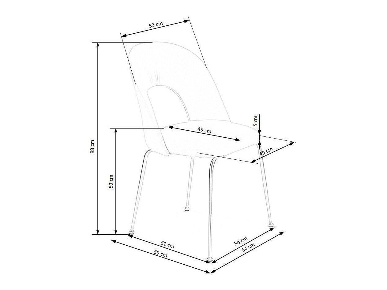 Stol Houston 640 (Lyserød)