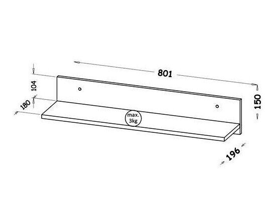Vægreol Evaropha 107 (Hvid)