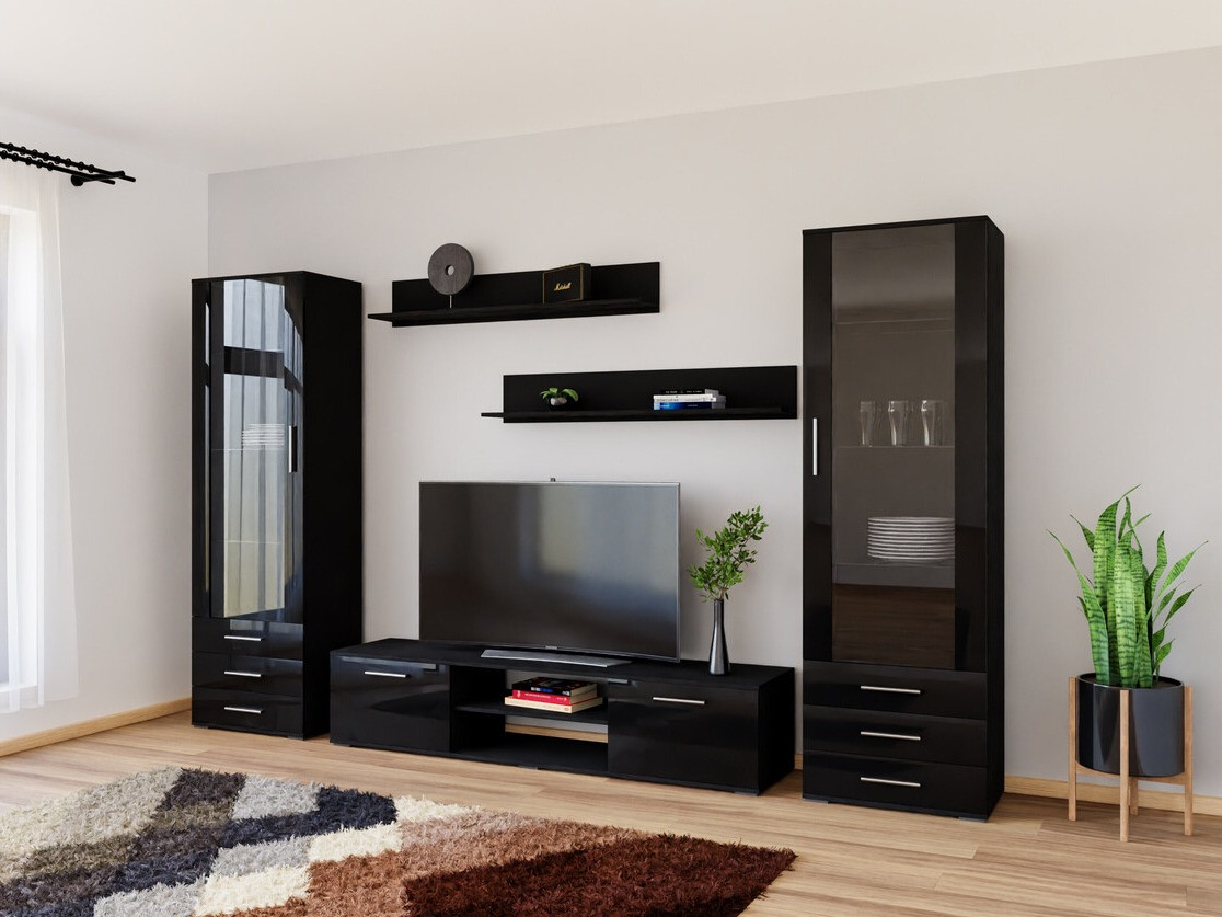 Stuemøbelsæt Tornola 109 (Sort + Blank sort)