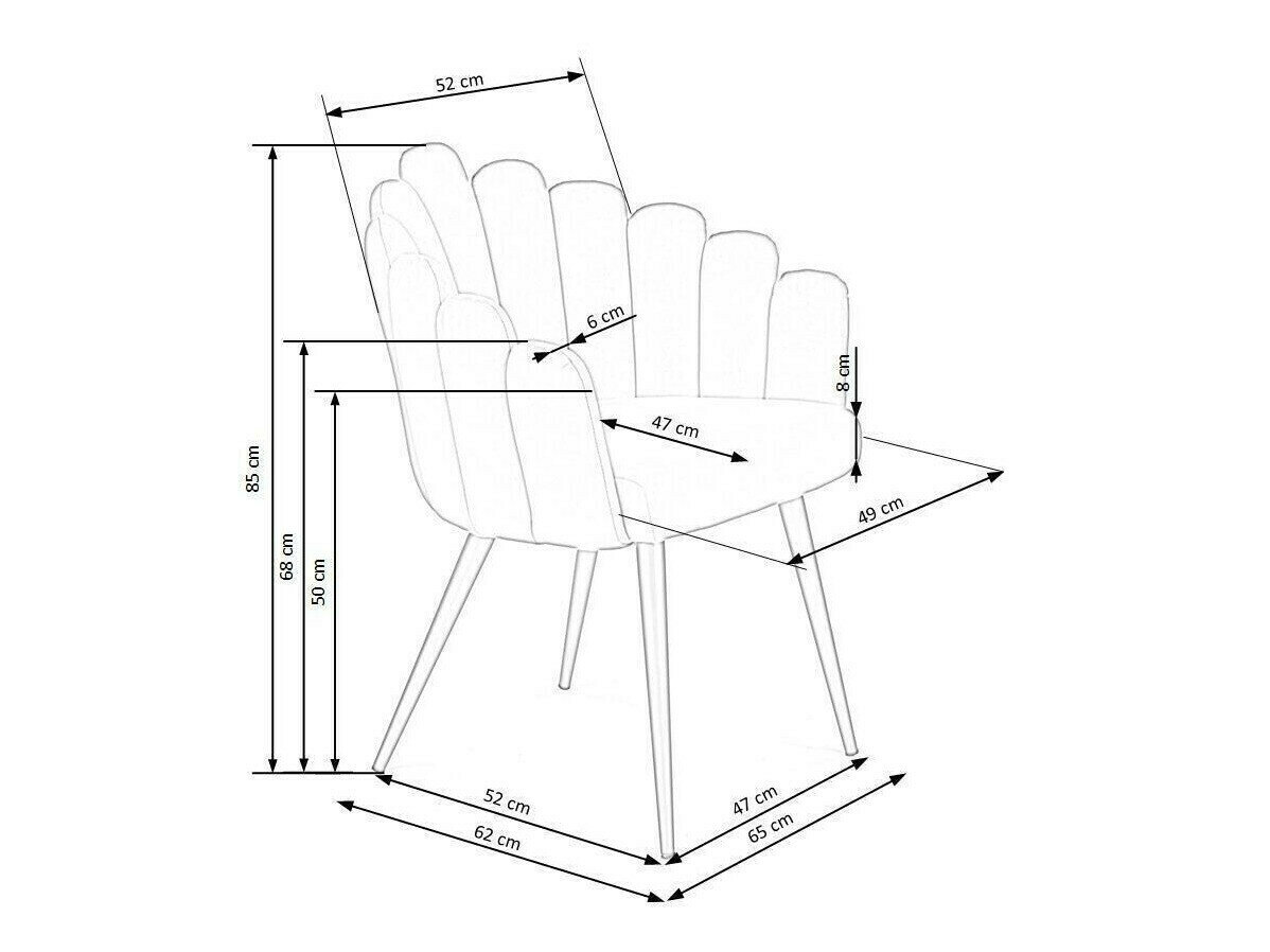 Stol Houston 976 (Mørkegul + Sort)