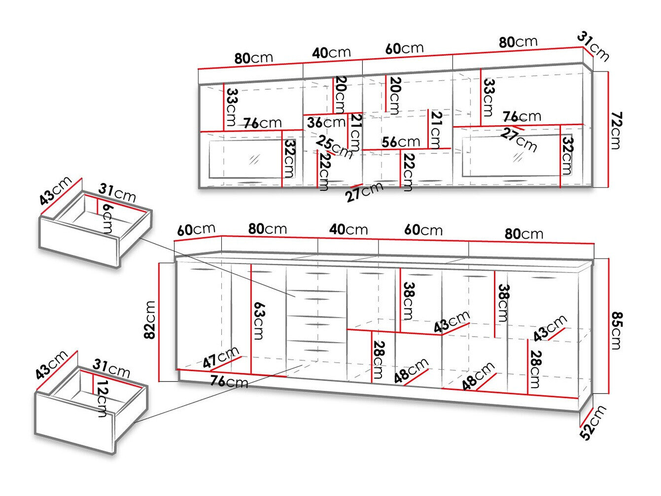 Køkkensæt Tucson 159