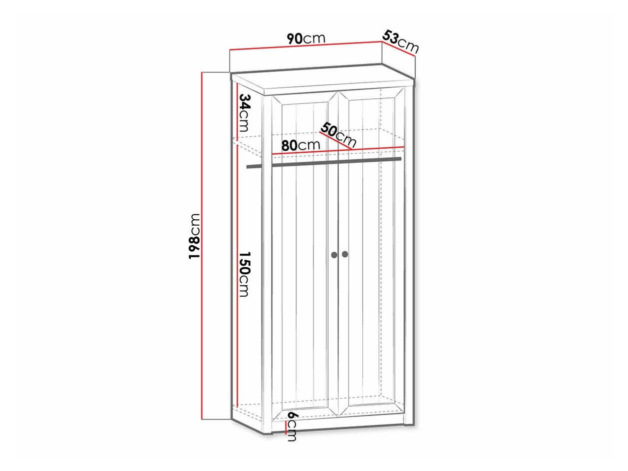 Garderobeskab Ferdore 144