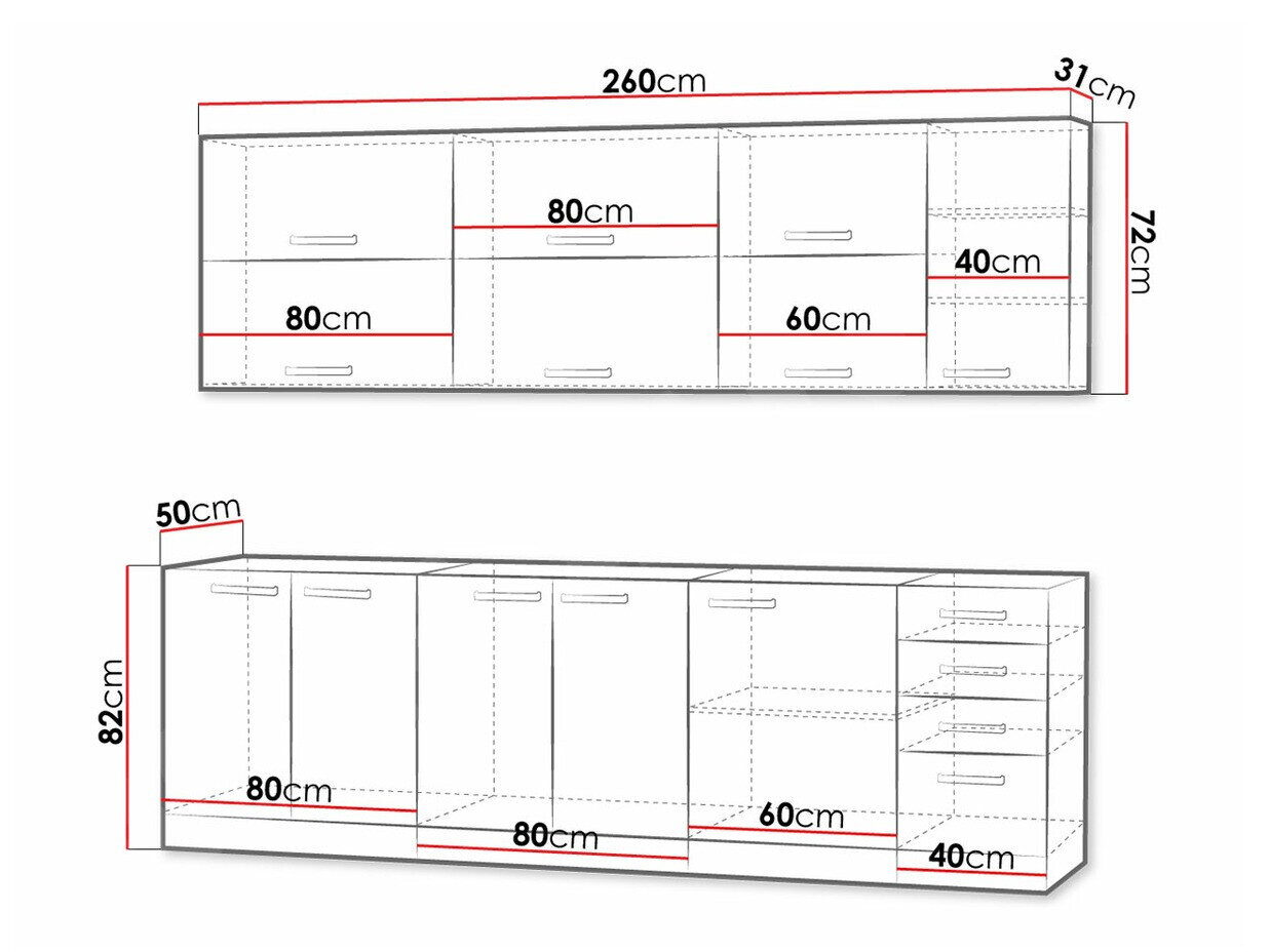 Modulkøkkensæt Multi Cream 123