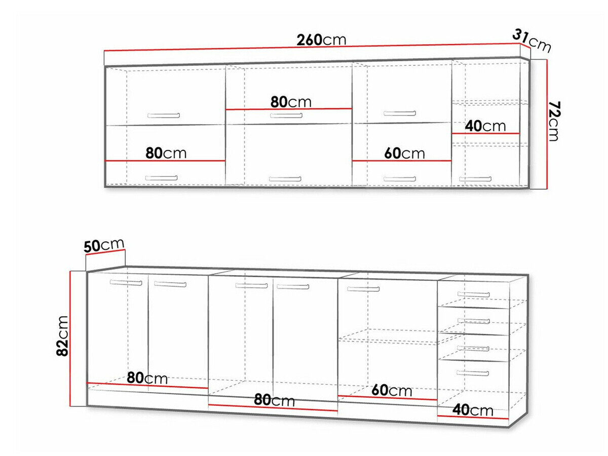 Modulkøkkensæt Multi Grey 123