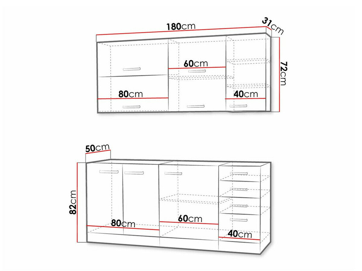 Modulkøkkensæt Multi Grey 124