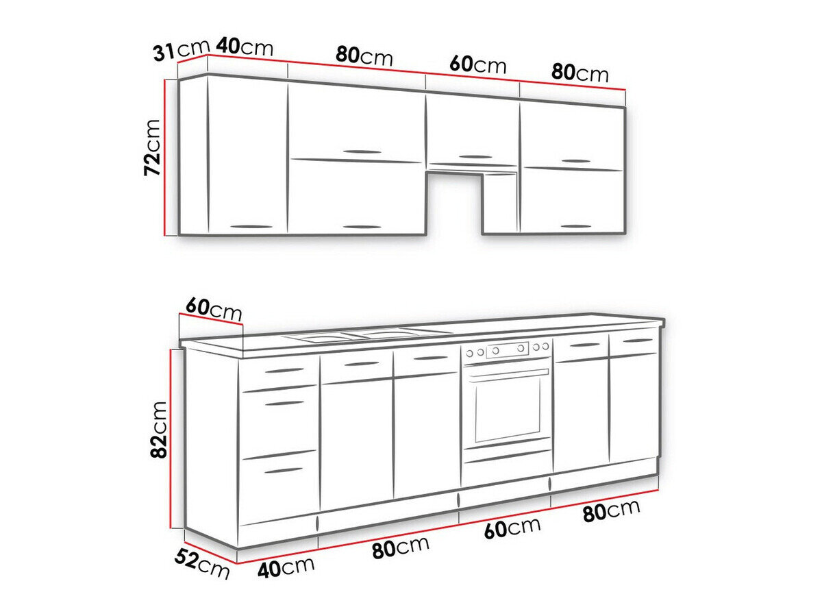 Modulkøkkensæt Wood White 138