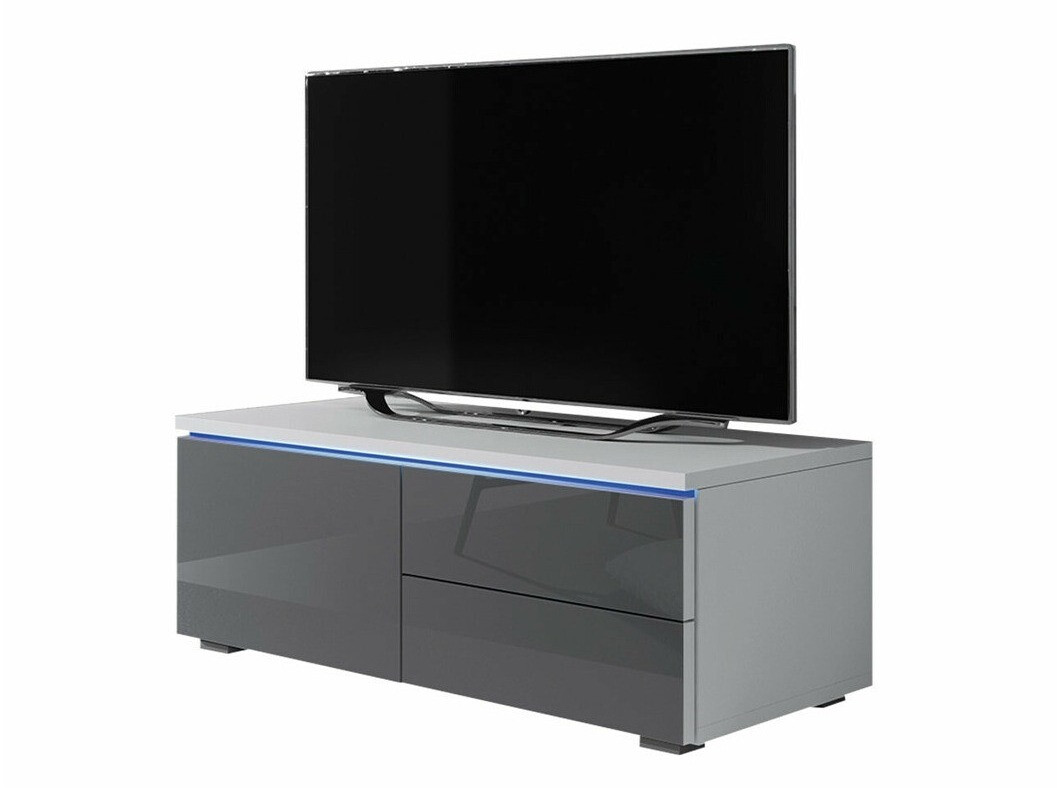 TV-bord Uva VI (Hvid + Gloss grå)
