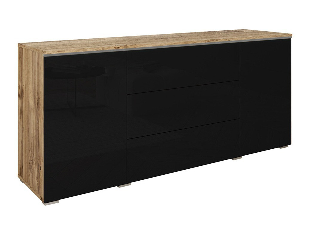 Kommode Mirfivo 102 (Wotan eg + Blank sort)