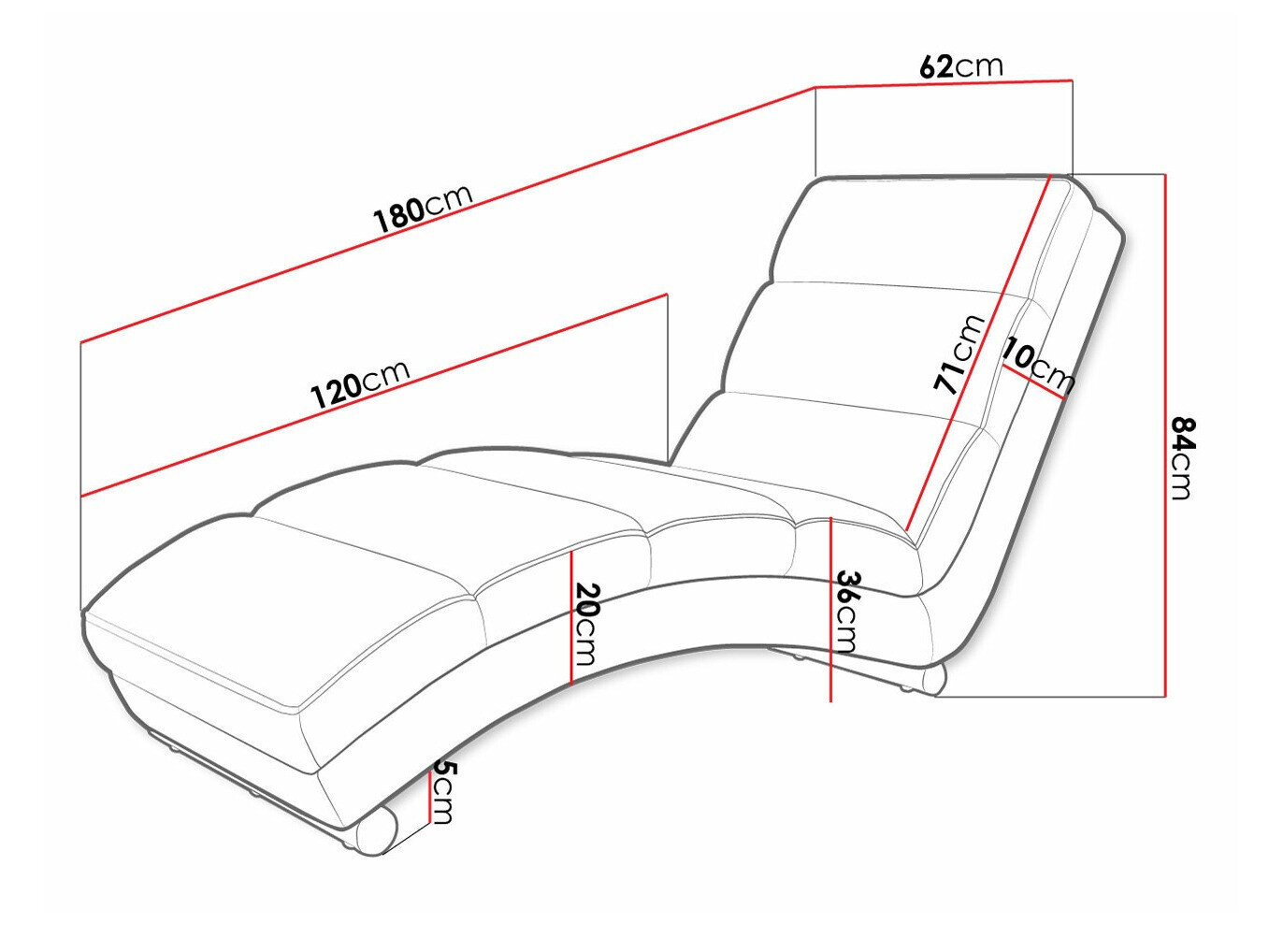 Chaiselong Comfivo 109 (Venus Velvet 2941)