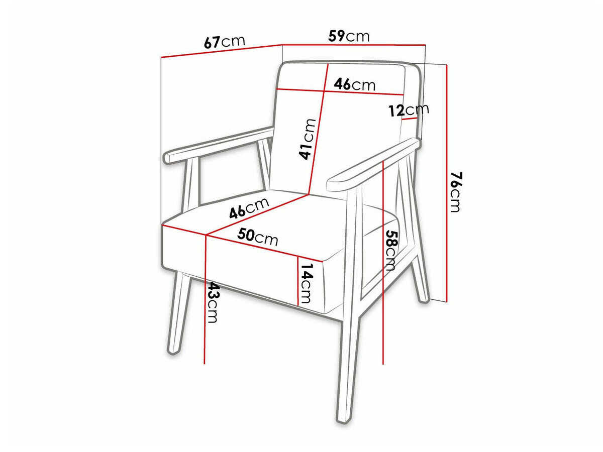 Lænestol Clovis 100 (Poso 110)