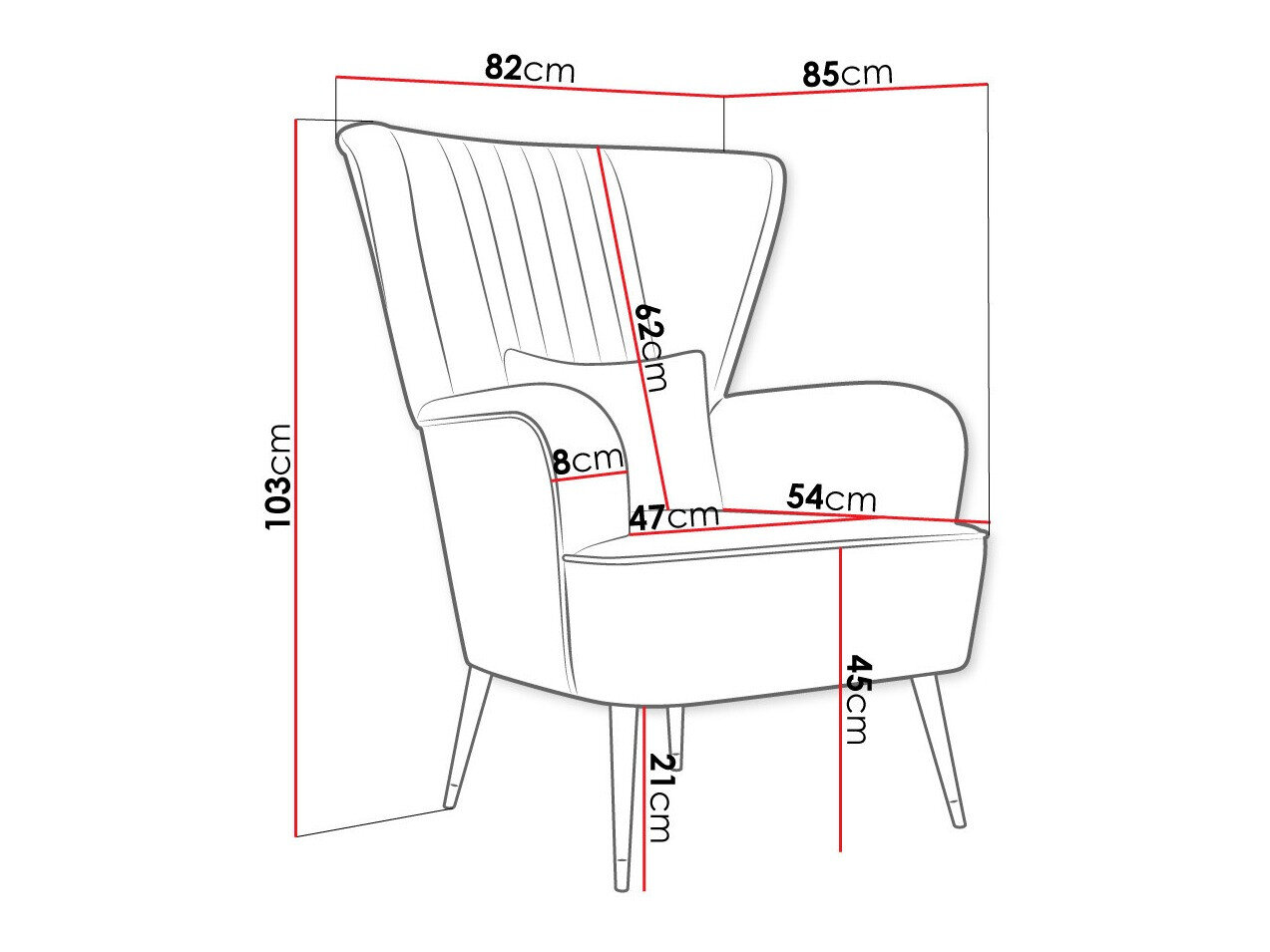 Lænestol Orem 111 (Magic Velvet 2201)