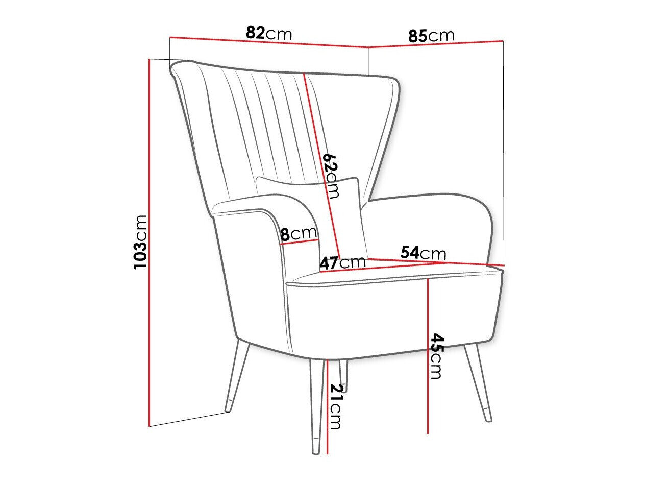Lænestol Orem 111 (Magic Velvet 2216)