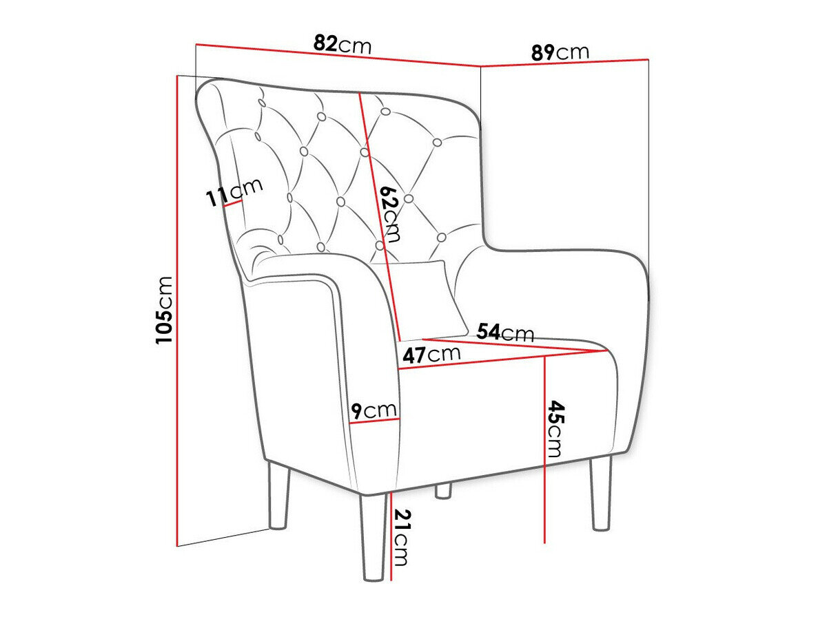 Lænestol Orem 113 (Magic Velvet 2219)