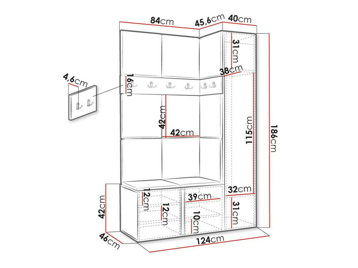 Entrésæt Hartford 471 (Artisan eg)