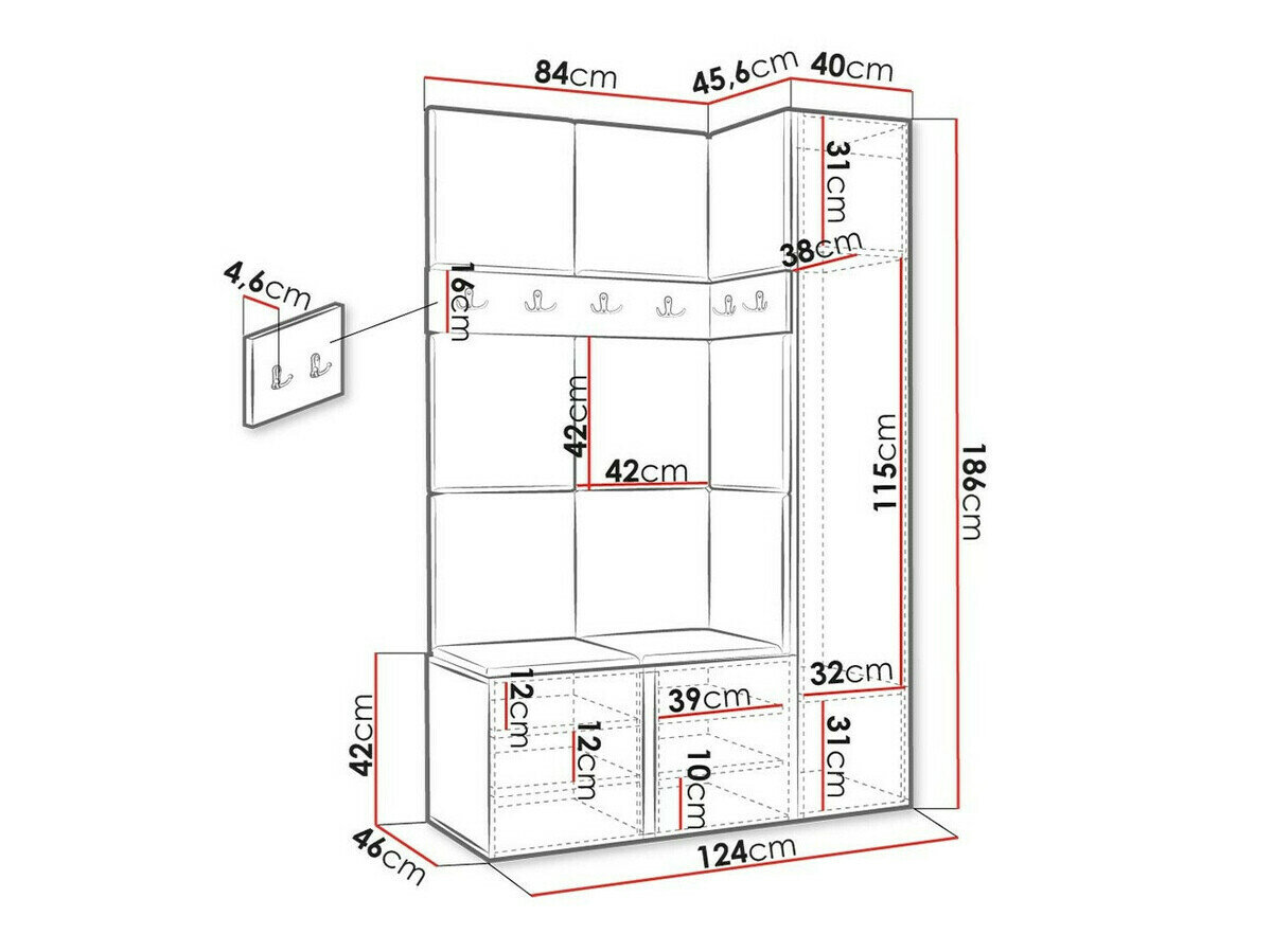 Entrésæt Hartford 471 (Artisan eg)