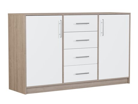 Kommode Cavmero 109 (Sonoma eg + Hvid)