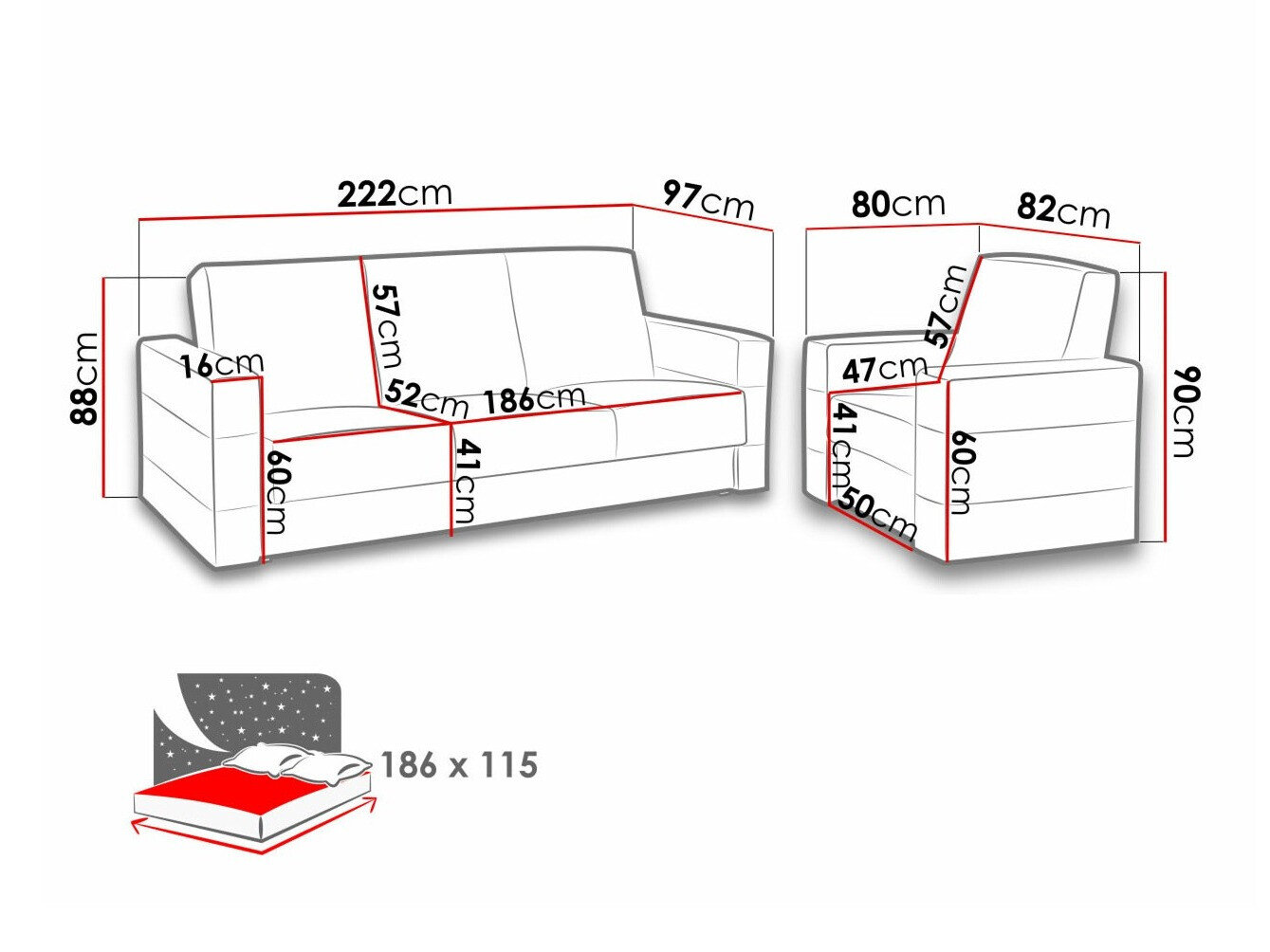 Polstret møbelsæt Providence 171 (Soft 011 + Lux 05)