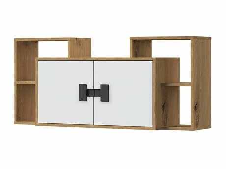 Vægskab Florevi 107 (Mat hvid + Artisan eg)