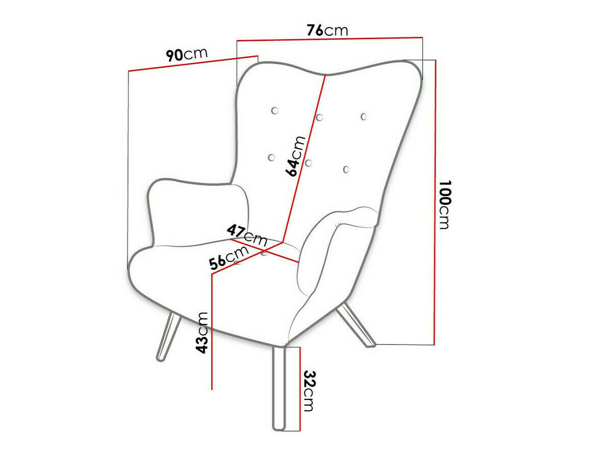 Lænestol Clovis 106 (Baloo 2086)