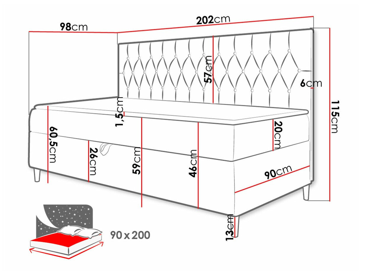Kontinentalseng Baltimore 166 (Soft 017 + Fresh 1)