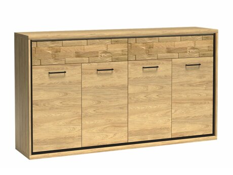 Kommode Etrmoni 105 (Lyst træ + Egetræ)