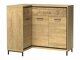 Hjørne kommode Etrmoni 121 (Lyst træ + Egetræ)