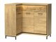 Hjørne kommode Etrmoni 121 (Lyst træ + Egetræ)