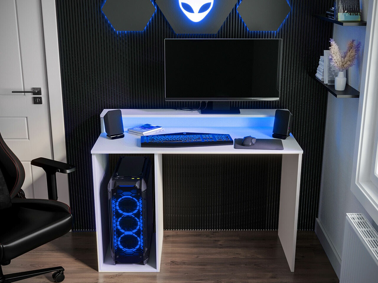Gamingbord Lila I (Hvid)