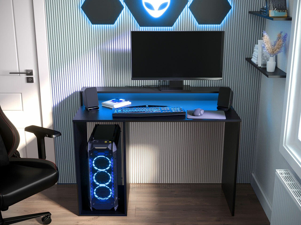 Gamingbord Lila I (Sort)