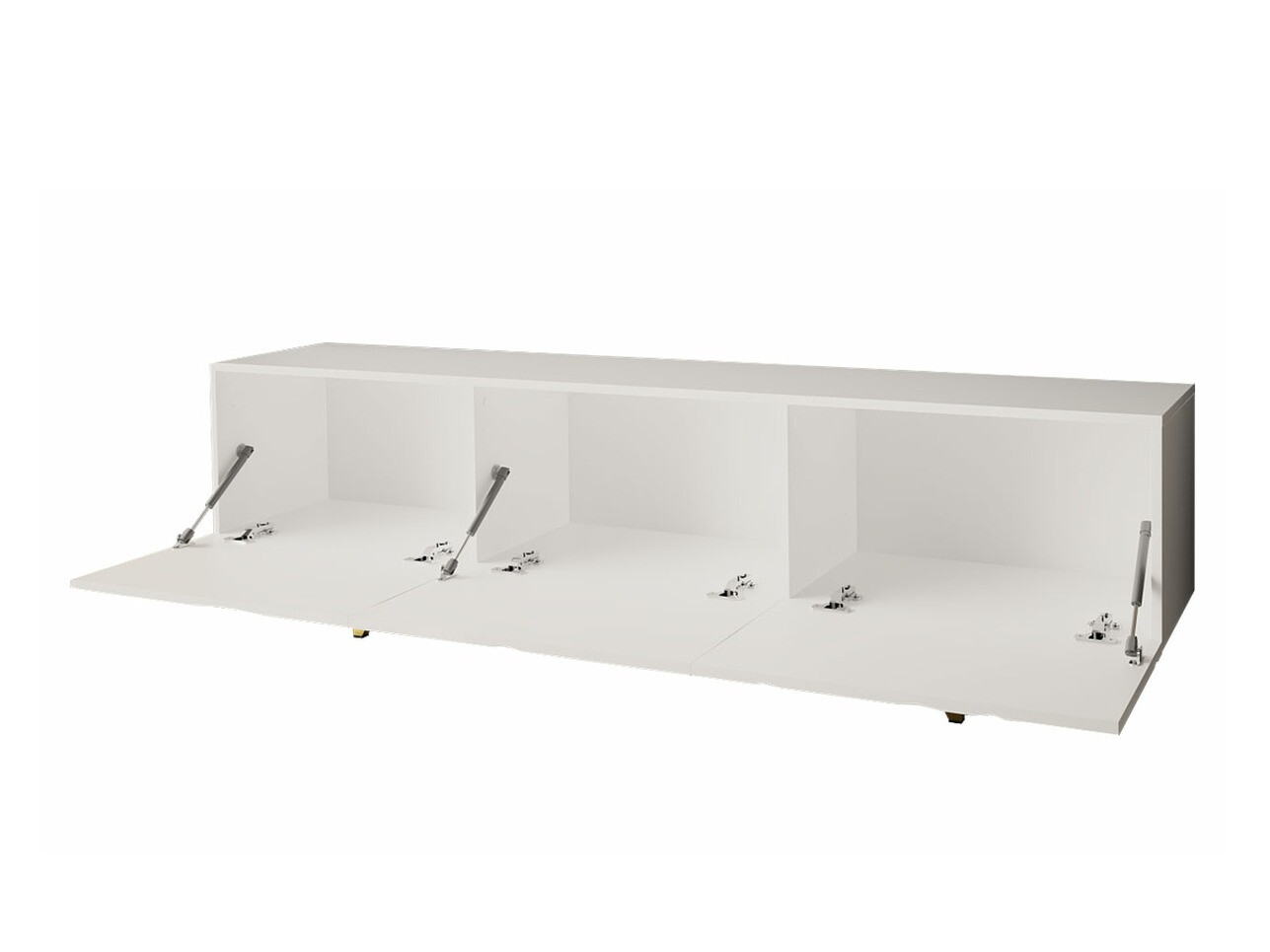 TV-bord Audis (Hvid + Glansfuld hvid)