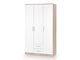Garderobeskab Cirveso 113 (Sonoma eg + Glansfuld hvid)