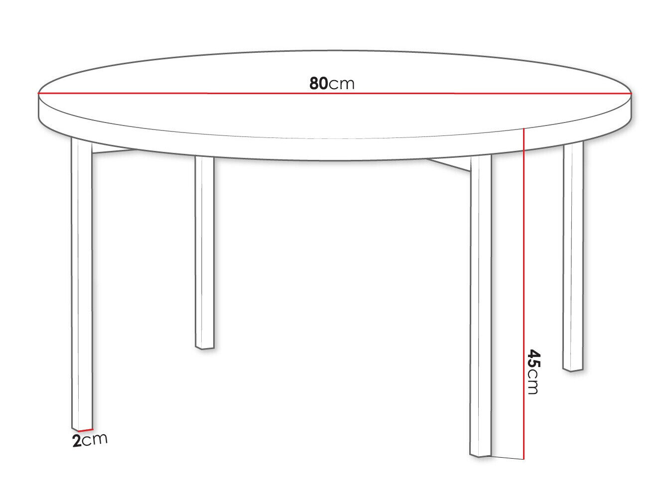 Sofabord Providence 178 (Glansfuld hvid + Sort)