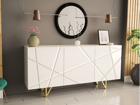 Skænk Mavmave 101 (Hvid + Glansfuld hvid)