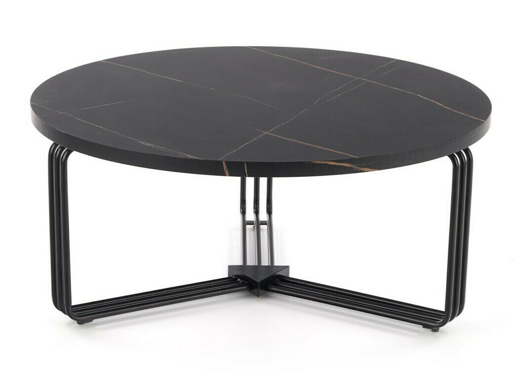Sofabord Houston 1275 (Sort marmor + Sort)