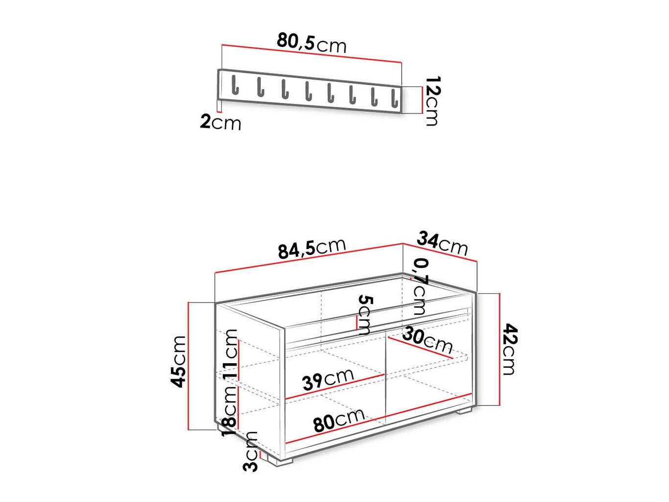 Entrésæt Comfivo 392 (Hvid + Manila 32)