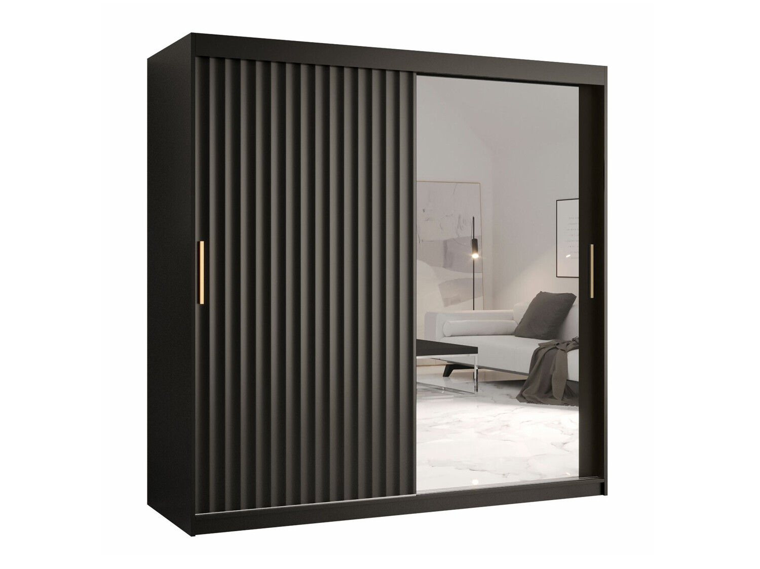 Garderobeskab Hartford 338 (Sort)