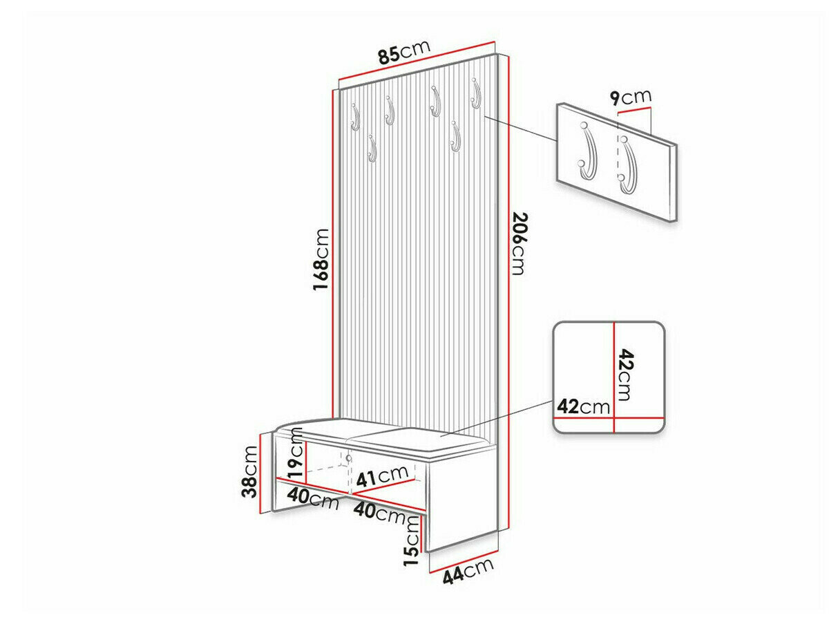 Entrésæt Hartford 321 (Artisan eg + Manila 32)