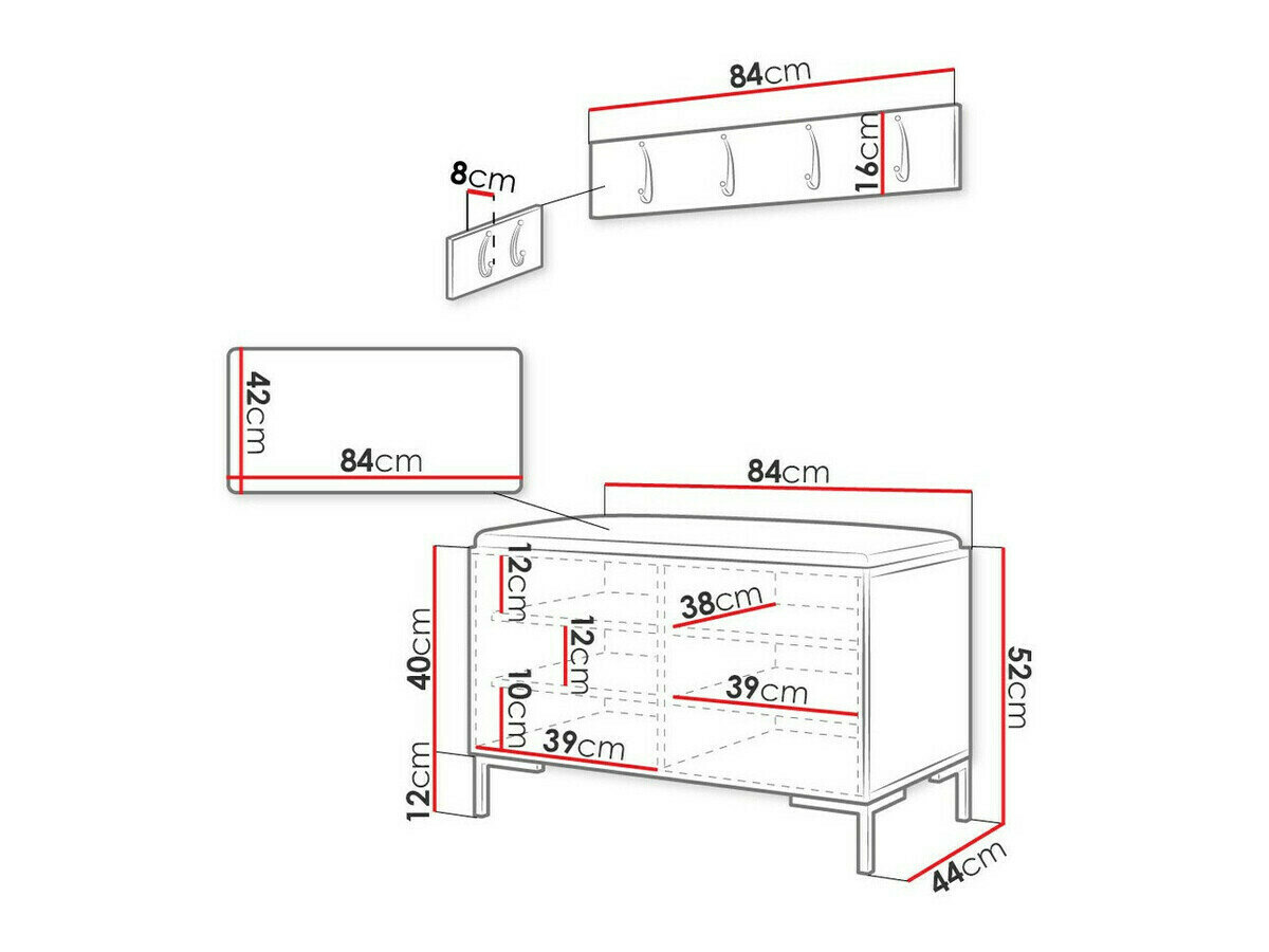 Entrésæt Tivsoa 108 (Craft egetræ)