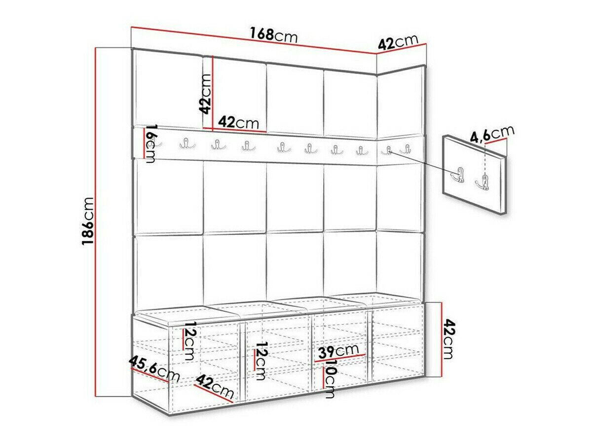 Entrésæt Hartford 265 (Hvid)