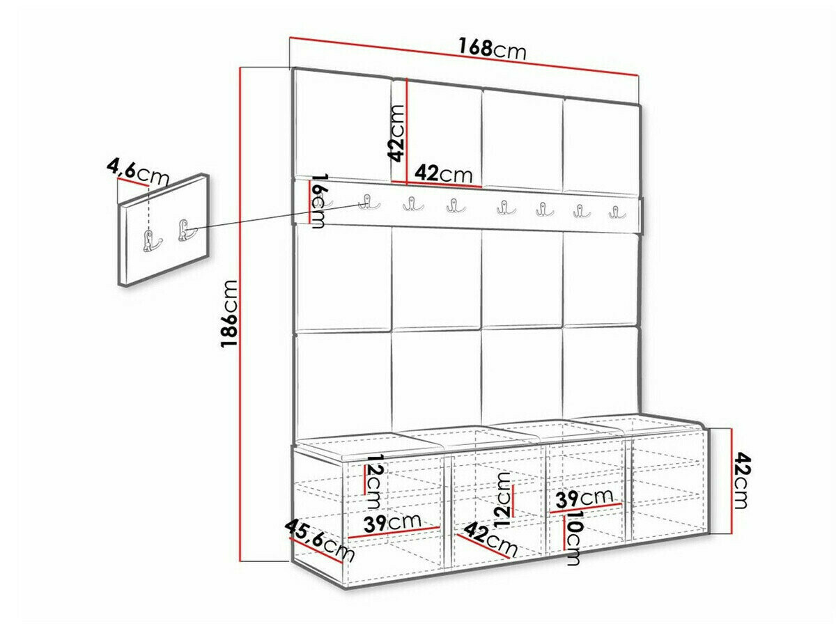 Entrésæt Hartford 268 (Artisan eg)