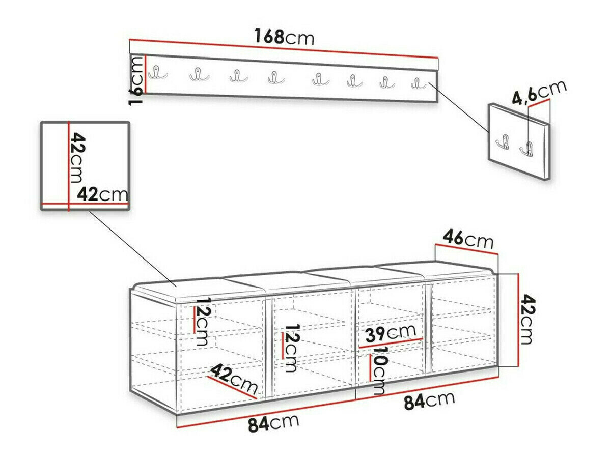 Entrésæt Hartford 276 (Hvid)