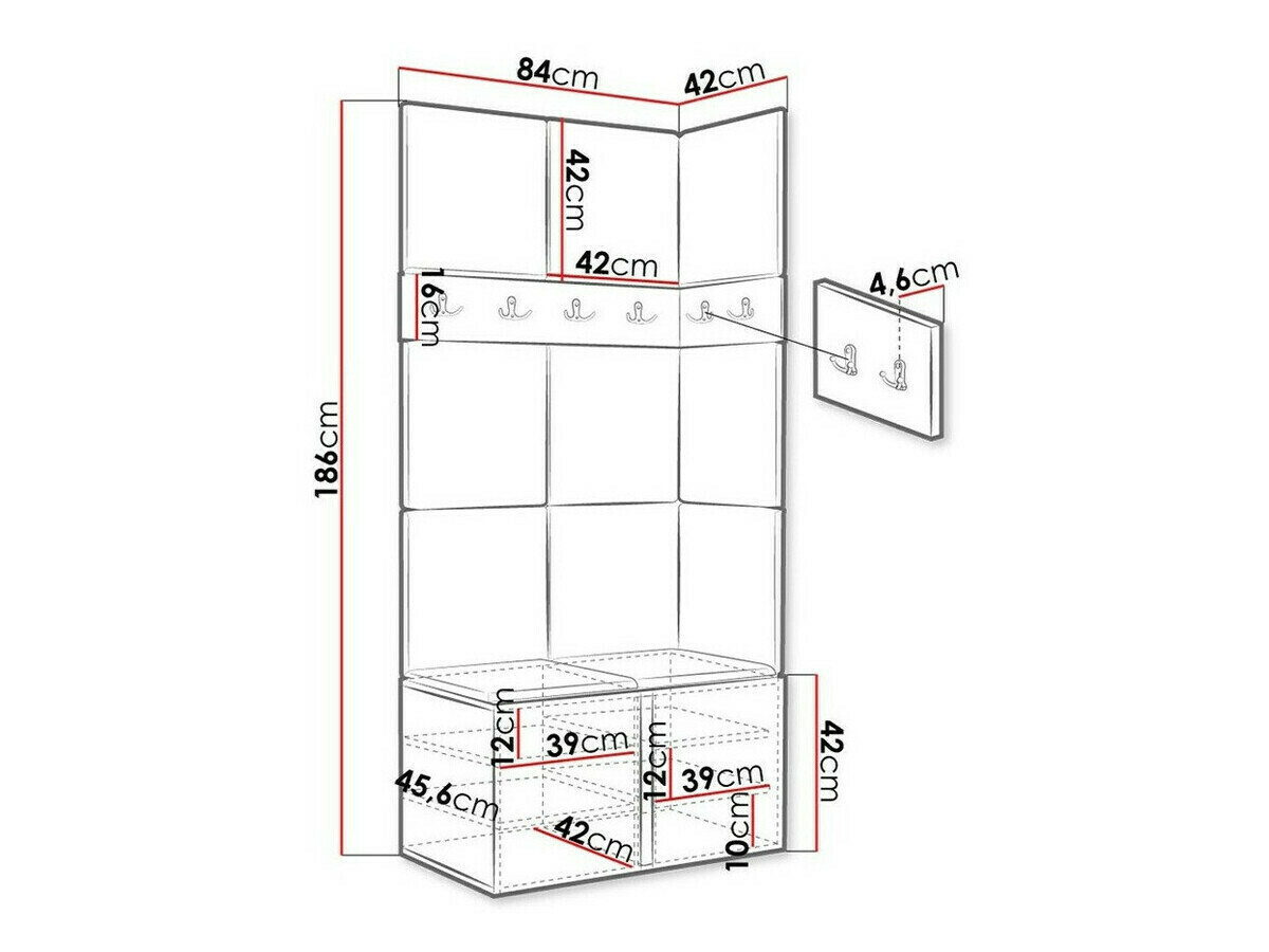 Entrésæt Hartford 264 (Hvid)
