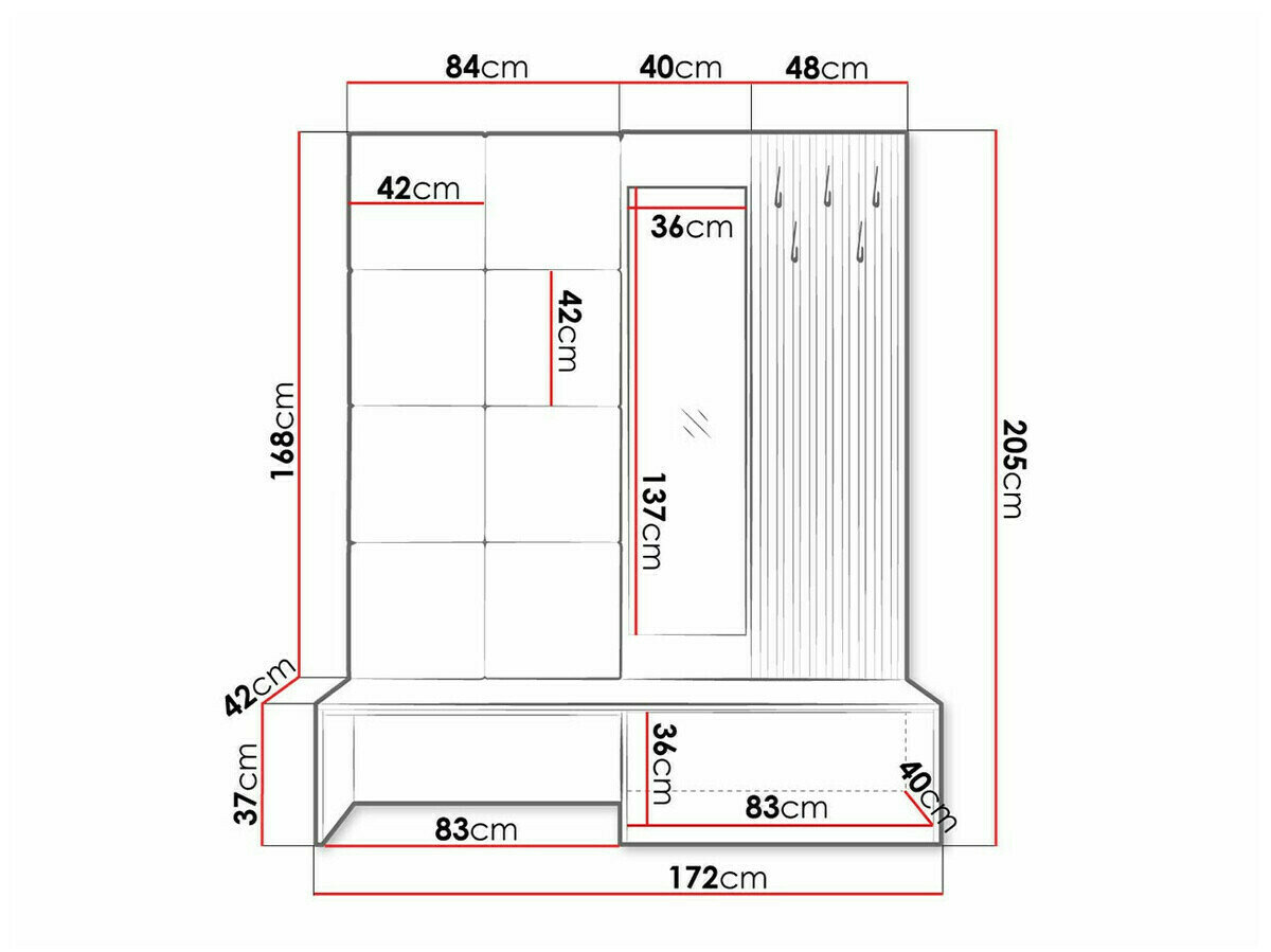 Entrésæt Hartford 322 (Artisan eg + Manila 32)