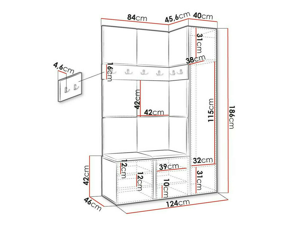 Entrésæt Hartford 471 (Hvid)