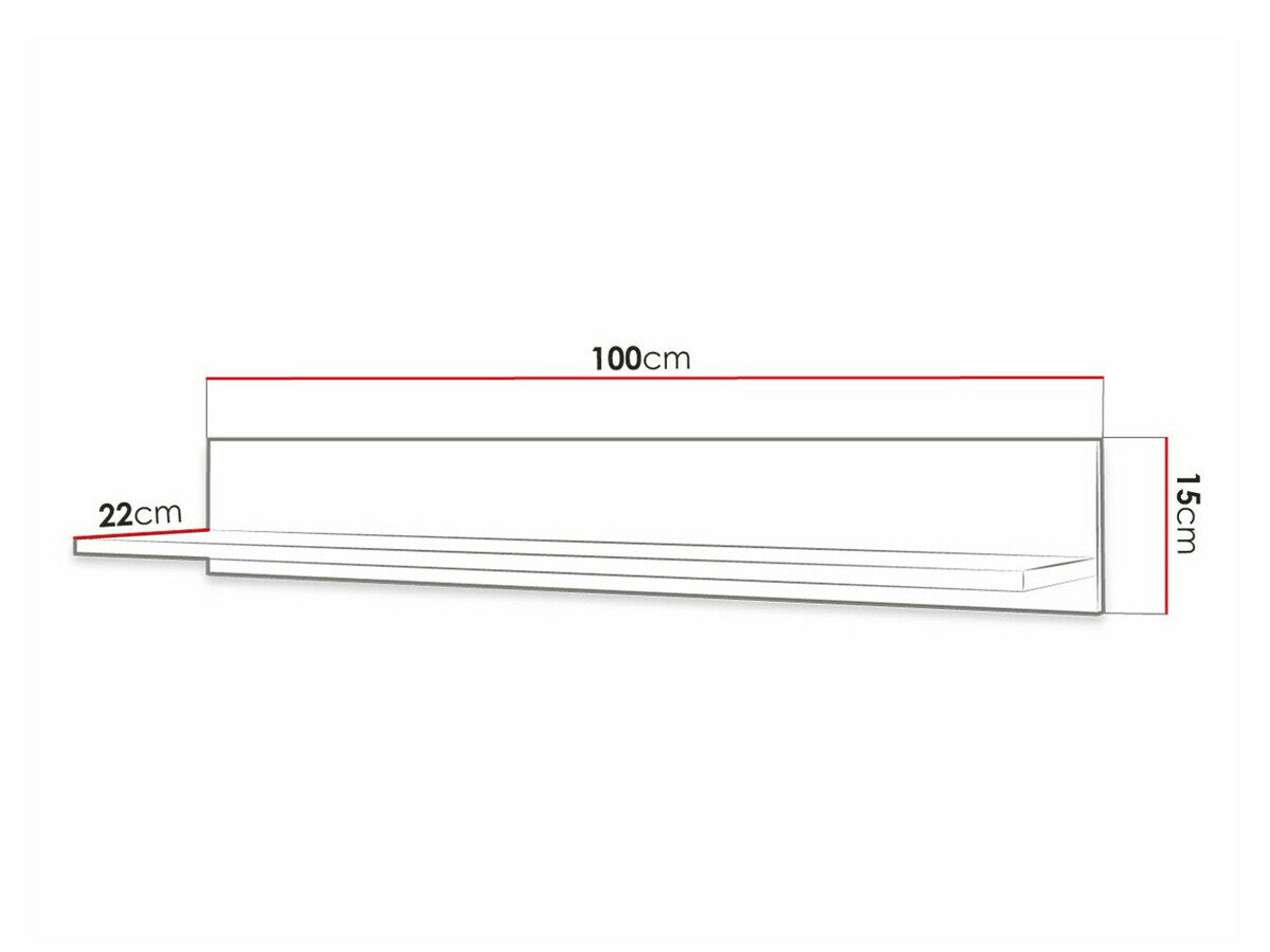 Vægreol Elblaru 129 (Hvid)