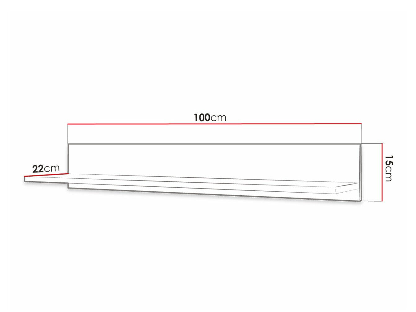 Vægreol Elblaru 129 (Sort)