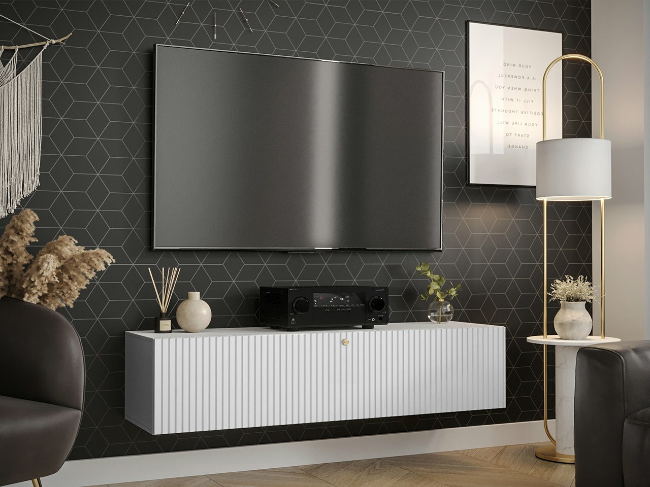 TV-bord Anulio I (Hvid)