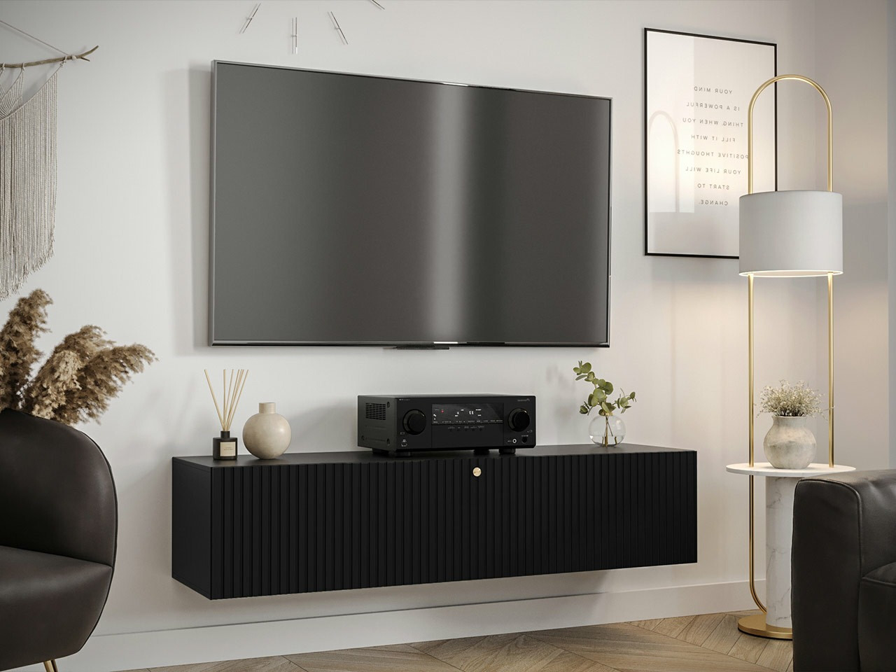 TV-bord Anulio I (Sort)
