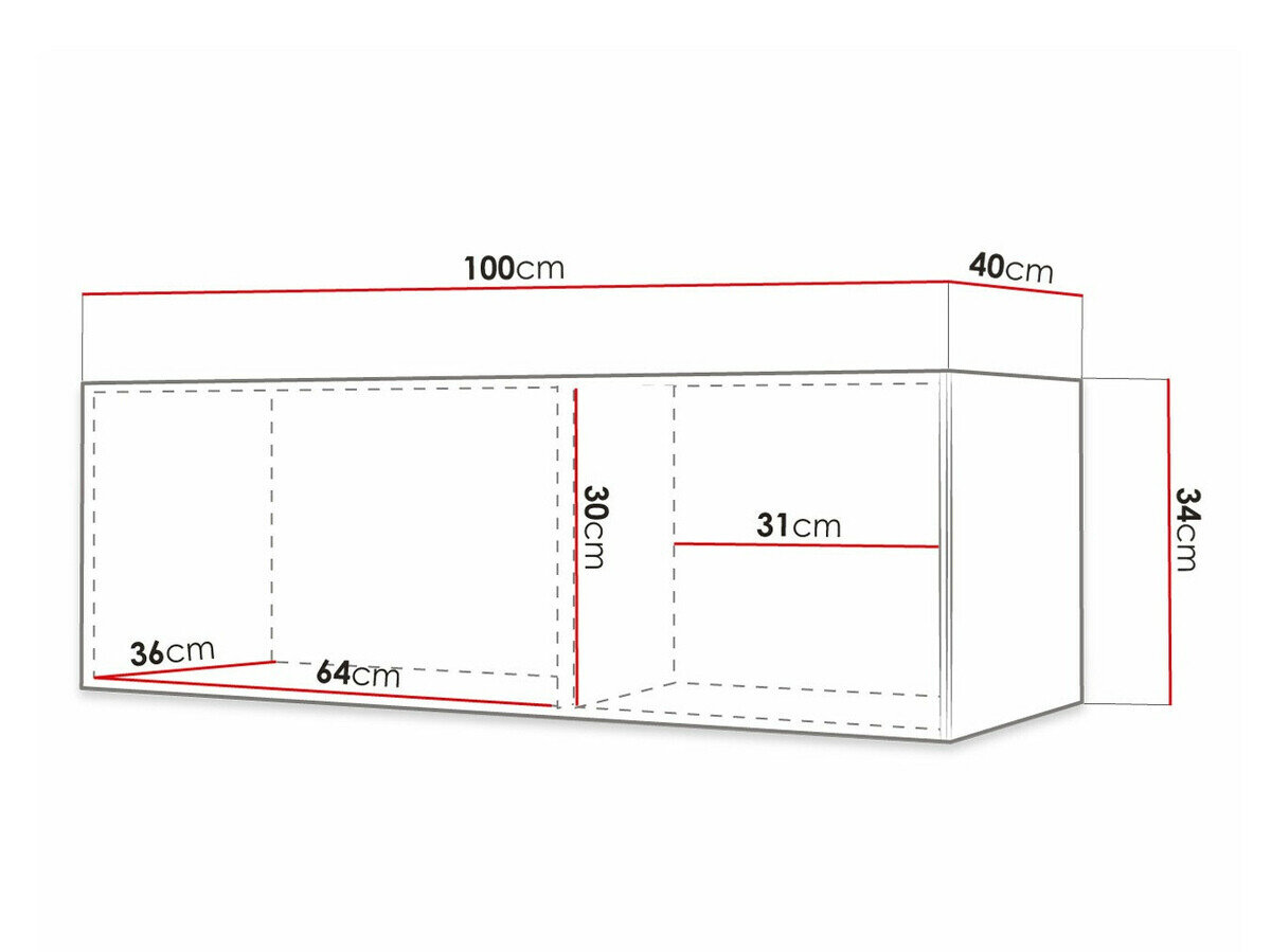 TV-bord Elblaru 105 (Hvid)